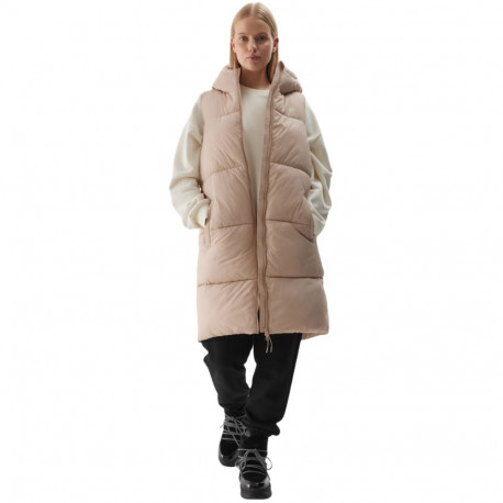 Kamizelka damska 4F F143 beżowa 4FWAW24TVJAF143 83S S