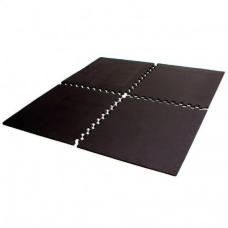 Trenažööride alusmatt TOORX Interlocking Mat (122 x 122 x 1,2 cm), 4-osaline, hall