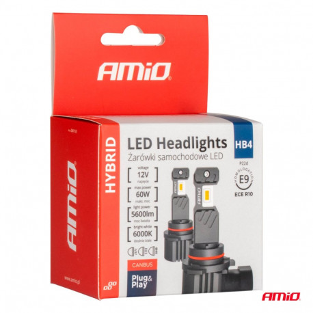 LED 2tk HB4 9006 6000K 60W 12V