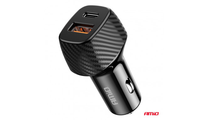 Laadija USB A QC +USB C 20W