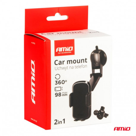 Telefonihoidja iminapaga, erinevad kinnitused 360°