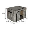 Voodipesu korraldaja garderoobile valge must 66L