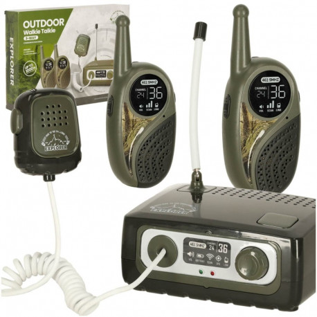 Walkie Talkie walkie talkie komplekt koos PBX-iga lastele khaki värvi