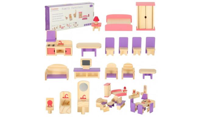 Nukumaja mööbel puidust lilla