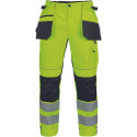 Cerva Max Vivo HV FP ripptaskutega vööpüksid Hi-Vis kollane 52