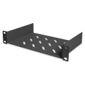 DIGITUS 254mm (10") 1U fixed shelf, 150mm depth, black color