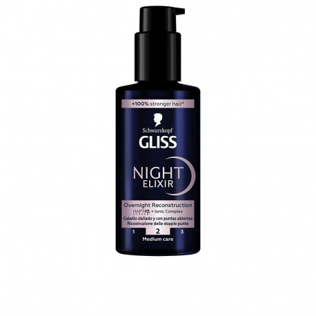 Schwarzkopf seerum Gliss Night Elixir katkistele juukseotstele 100ml