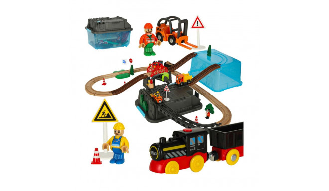 RoGer Train with railway and accessories 55pcs.