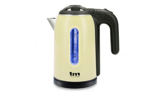 Electric Kettle with LED Light TM Electron Stainless steel Cream