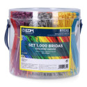 Nylon Cable Ties EDM 1000 Unidades Multicolour