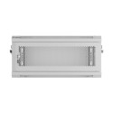 RACK CABINET 19" WALL-MOUNT 4U/600X450 WITH PERFORATED DOOR GREY LANBERG (FLAT PACK)