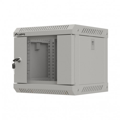 RACK CABINET 10" WALL-MOUNT 4U/300X300 (FLAT PACK) WITH GLASS DOOR GREY LANBERG