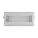 RACK CABINET 19" WALL-MOUNT 4U/600X450 WITH PERFORATED DOOR GREY LANBERG (FLAT PACK)