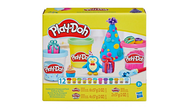 PLAY-DOH Svētku plastilīna komplekts, 12 gab.