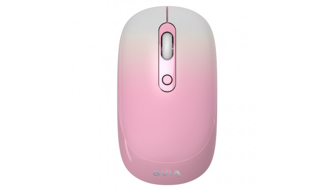 Aula AM207 2.4G Wireless Mouse with 4 buttons 800-1900dpi Pink