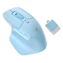 Aula SC150 Super Mini 2in1 2.4G Wireless / Bluetooth + USB Wired mouse with battery Blue