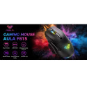Aula F815 RGB Wired USB Gaming mouse with 7 buttons / macros 12800dpi Black