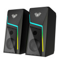 Aula N-521 Võimas Helipakett PC / Sülearvuti 2.0 10W Stereo Kõlarid 3.5mm + USB RGB + Kaugjuhtimispu