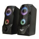 Aula N-301 Stilne Kompaktne PC / Sülearvuti 2.0 10W Stereo Kõlarid 3.5mm + USB RGB + Kaugjuhtimispul