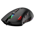 Aula H512 RGB backlight Braided Wired Gaming Optical mouse 12 programmable buttons 400-5000dpi Black