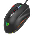 Aula H512 RGB taustavalgus Kootud juhtmega mänguhiir 12 programmeeritavat nuppu 400-5000dpi Must