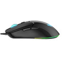 Aula S13 7-Color backlight Wired Gaming Optical mouse 6 buttons 1200-3600dpi with comfortable shape 