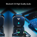 Aula F101 TWS Gaming Stereo Bluetooth 5.0 Wireless Hi-Fi Headset with HD Mic Charging Case Black