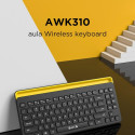 Aula AWK310 Traadita Bluetooth Klaviatuur Nutitelevisioonile / PC-le / Tahvelarvutile EN / RUS Klavi