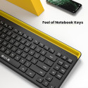 Aula AWK310 Wireless Bluetooth Keyboard for Smart TV / PC / Tablet PC with EN / RUS Layout Black