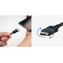 Samsung EP-DX510JBE 100W 5A Ultra Jaudas USB-C uz USB-C Datu un Uzlādes Kabelis 1.8m Melns (Blister)