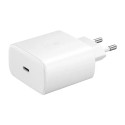 Samsung EP-TA845XWE 45W USB-C Plug PD 3.0 Üli Kiire Laadija Valge + 5A 1m USB-C Kaabel (Blister)