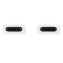 Samsung EP-DA705BWE 60W 5A Üldine USB-C kuni USB-C Laadimise ja Andme Ühenduskaabel Valge 1m (OEM)