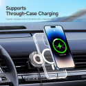 Duzzona V2 15W Universal Magnetic Wireless Car Charger compatible with Magsafe Transparent