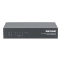 INTELLINET 5-Port PoE+ Gigabit Switch Desktop PoE Passthrough 4 x PSE PoE ports 1 x PD PoE port IEEE