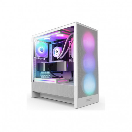 NZXT PC korpus H5 Flow RGB 2024 midi tower valge