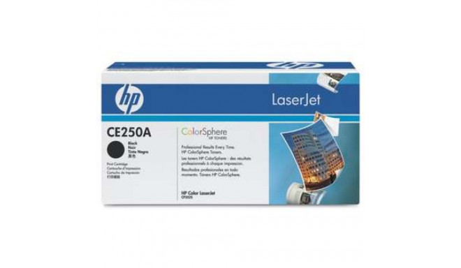 HP Toner CE250A black ColorSphere Color LaserJet CP3525