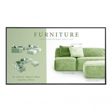 LG 55UM5N-H sildiekraan 55-tolline IPS UHD 500cd/m2 1.100:1 WebOS kõlar