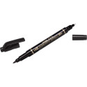 PENTEL N75W-A TWIN TIP MARKER 0,3/1,2MM BLACK