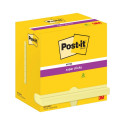 Post-it® Super Sticky Notes, Canary Yellow, 76 mm x 127 mm, 90 Sheets/Pad, 12 Pads/Pack, Cardboard P