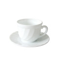 CUP COFFEE 190ML WITH 13.8CM SAUCER WHIT