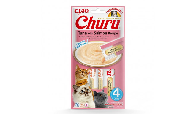 Cat Treats - Inaba Churu Tuna With Salmon 4 X 14g