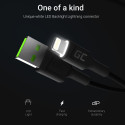 Lightning Cable - Green Cell KABGC12 2m USB A to Lightning Black