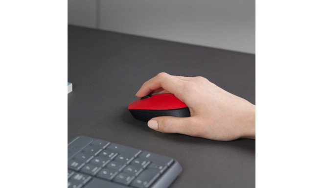 Wireless Mouse - Logitech M170 1000 DPI Red