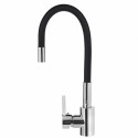 Kitchen Faucet - Pyramis 090919638 Kitchen Faucet Black, Chrome -> Bla