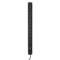 Power Strip - Activejet COMBO 12 Socket 5m Type E Black