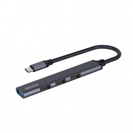 USB Hub - Savio Ak-71 3xusb-a 2.0, 1xusb-a 3.0, 4-in-1, 5 Gbps