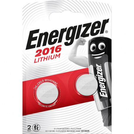 Button Batteries - Energizer Cr2016 2 Pieces Silver
