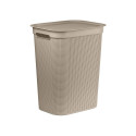 Laundry Basket - ROTHO Brisen 50L with Lid Cappuccino