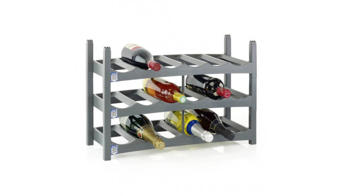 Tabletop Wine Rack - Rotho VARIO 6 Bottles Grey