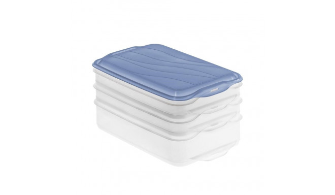 Food Storage Container - ROTHO Rondo 2x0.75L, 1x1.35L Blue